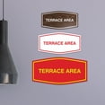 thumbnail image 3 of Signs ByLITA Fancy Terrace Area Sign (Black / Silver) - Small, 3 of 5