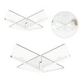thumbnail image 2 of Yokua Transparent Acrylic Book Stands for Display Recipe Cookbook, Open Bookstand, 2 of 14