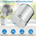 thumbnail image 3 of Towallmark 2.25G Gravity-Fed Water Filter System, 304 Stainless Steel Countertop Filtration System, with 2 Black Carbon Filters & Metal Spigot & Stand for Home, Camping, RVing, Off-Grid, 3 of 5