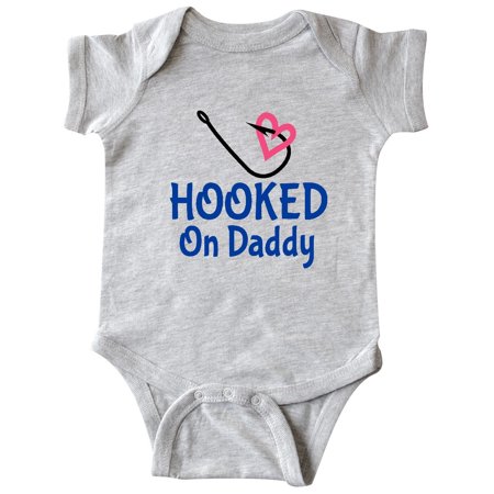 

Inktastic Fishing Hooked on Daddy Gift Baby Boy or Baby Girl Bodysuit