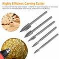 thumbnail image 3 of 10Pcs 1/8" Wood Carving Engraving Drill Bit Set Milling Cutter For Dremel Rotary, 3 of 8