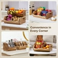 thumbnail image 5 of Acacia Wood Pantry Storage Baskets Stackable Onion and Potato Storage Bins Kitchen Organizer Set of 3 Durable Wooden Containers, 5 of 8
