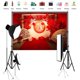 thumbnail image 4 of Telones de fondo para decoración de bodas, estilo chino, fotografía de bodas, telón de fondo rojo para escenario, accesorios para fotos de fiestas de bodas de niñas, 4 of 5