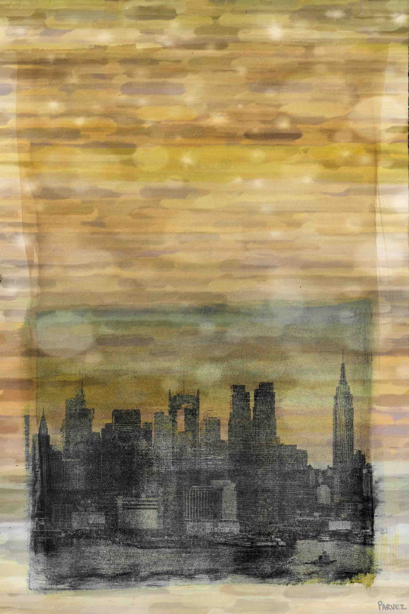 Parvez Taj "Shaded NYC" Print on Canvas