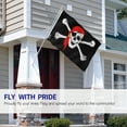 thumbnail image 3 of Anley Fly Breeze 3x5 Foot Jolly Roger Flag with Red Bandana - Pirate Flags Polyester, 3 of 7