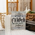 thumbnail image 3 of Welcome to Our Camper Our Happy Place Canvas Wall Art Prints Artwork Signs Framed for RV Room Bathroom Trailer Decor, 11 X 14 inch, Campers Lover Gifts, 3 of 5