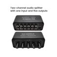thumbnail image 2 of 5ch Audio Distributor Stereo Audio Mixer 1 Input 5 Output Rca Splitter For Power Amplifier Active Au, 2 of 5