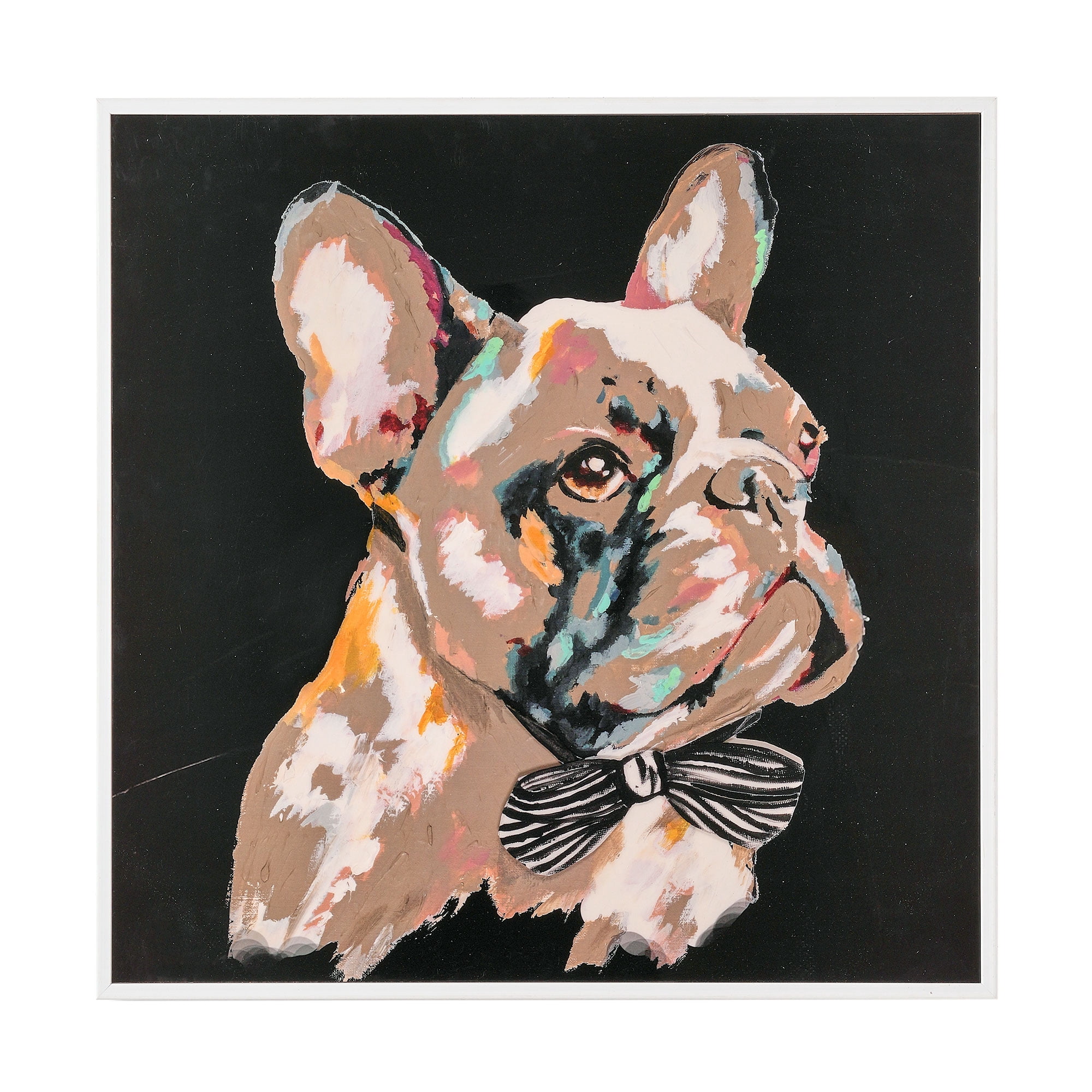 Crystal Art Gallery Framed French Bulldog Lacquer Wall Art
