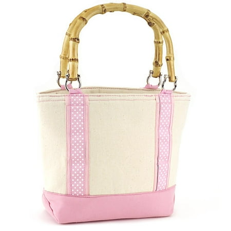 Janie Polka-Dot Ribbon Tote