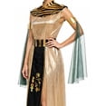 thumbnail image 5 of FASHOFT Women's Egyptian Pharaoh Halloween Cosplay Outfit Cleopatra Role Play Theme Party Stage Performance Masquerade Fancy Dress Up Halloween M, 5 of 6