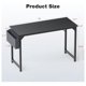 thumbnail image 3 of XPOPR 48 Inch Computer Office Desk Modern Simple Style Writing Study Work PC Table for Home Bedroom - Modern Black, 3 of 5