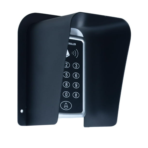 Cubierta de lluvia para timbre Protector de carcasa de acero laminado en frío de metal negro para timbre Video Timbre Cubierta de control de acceso electrónico Escudo de teclado exterior