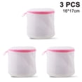 thumbnail image 1 of Bra Washing Bags 3 Pack Mesh Lingerie Laundry Bag Zipper Delicates Washer Machine Net Protector, 1 of 4