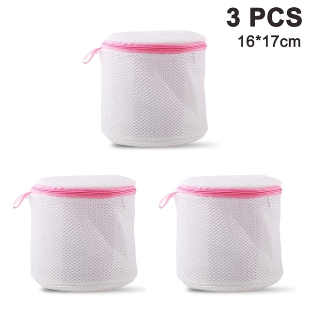 Bra Washing Bags 3 Pack Mesh Lingerie Laundry Bag Zipper Delicates Washer Machine Net Protector