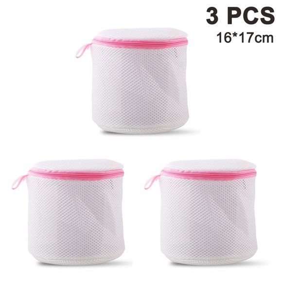 Bra Washing Bags 3 Pack Mesh Lingerie Laundry Bag Zipper Delicates Washer Machine Net Protector