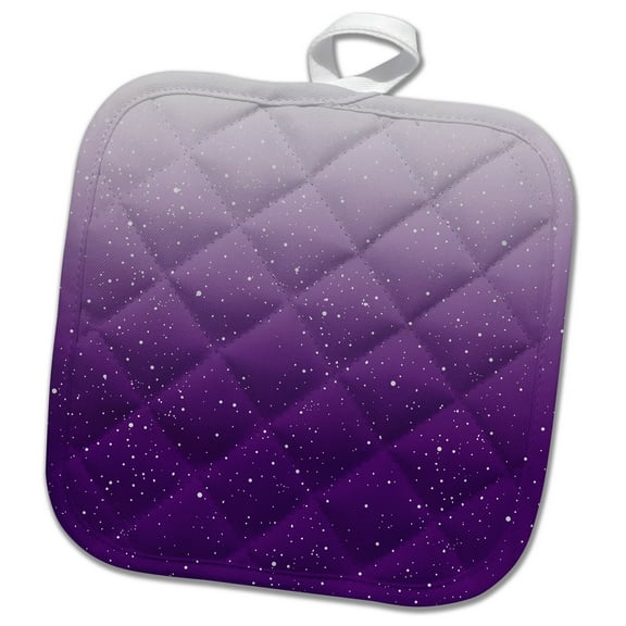 3dRose, Purple White Confetti Ombre, 8x8 Potholder
