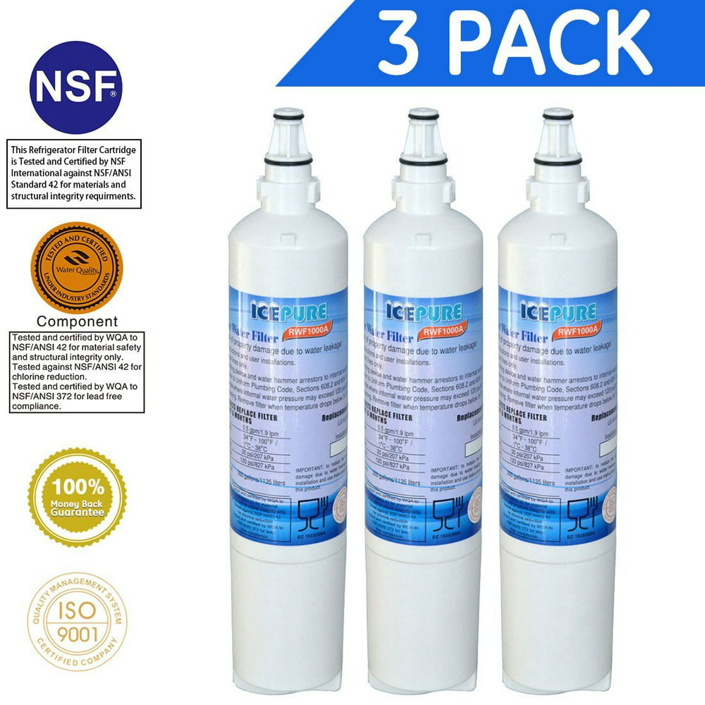 Icepure RWF1000A Refrigerator Water Filter Compatible with LG LT600P ...