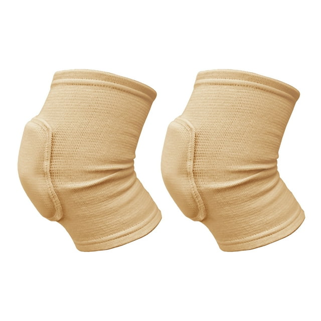 Maytalsory 1 Pair Sports Knee Pad Running Fitness Gym Protective Basketball Kneepad Sleeve Support Soft Protection Brace Protector Skin Color
