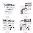 thumbnail image 3 of serony 84pcs/Bag Zipper Repair Kit Zip Slider Rescue Universal Zippers Head Clothes Bag Tent Sewing Tool, 3 of 9