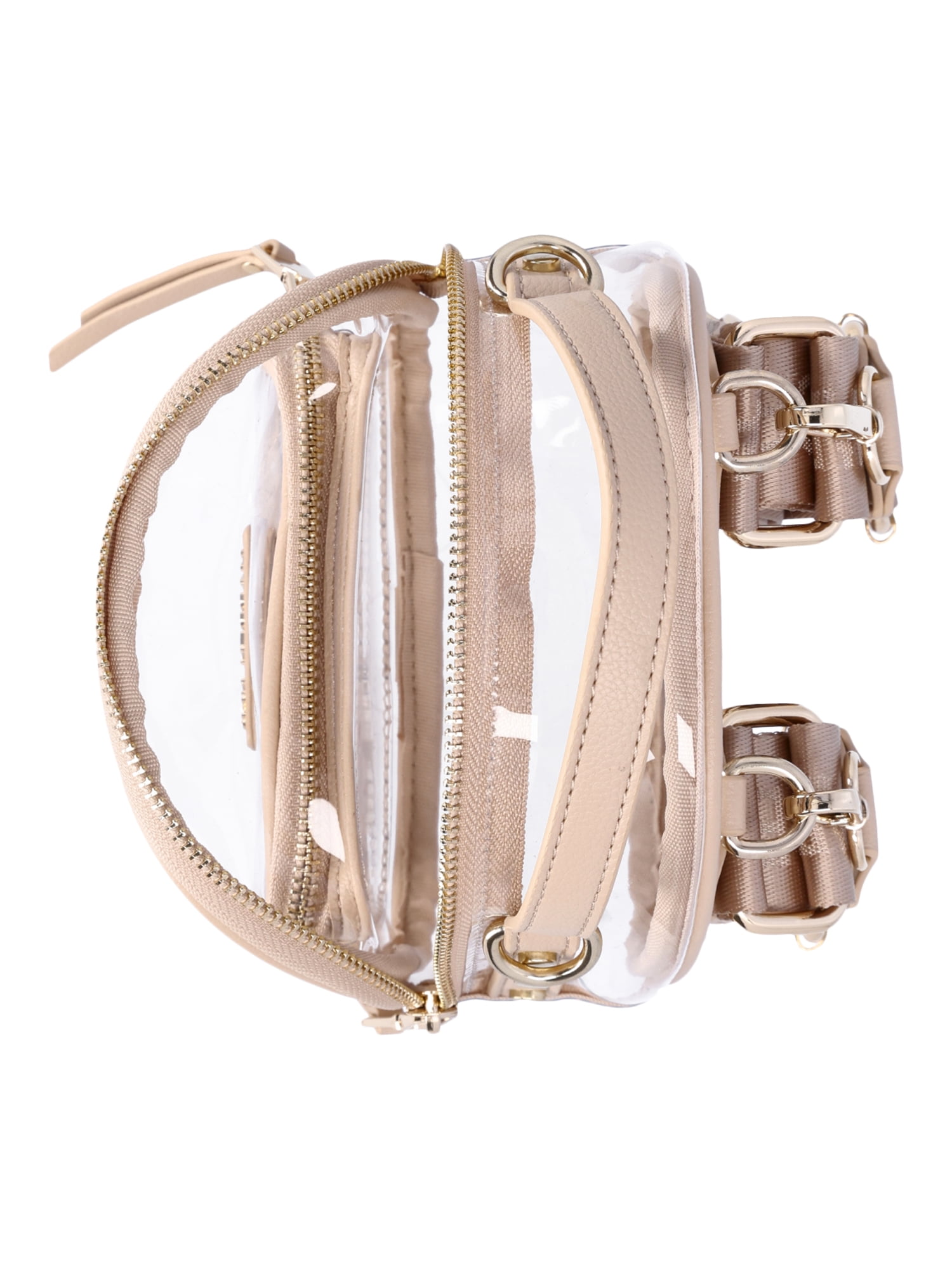 Madden NYC Clear Mini Convertible Backpack Khaki