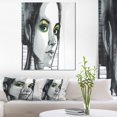 thumbnail image 1 of Design Art - Fille Illustrée Noire, 1 of 3
