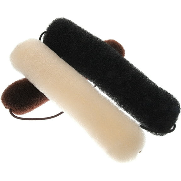 BESTOYARD 3Pcs Hair Bun Maker for Hair Donut Style with Buckle Securing Assorted Colors