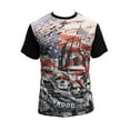thumbnail image 2 of Mens American Patriot Sublimation T-Shirt - Small, 2 of 2