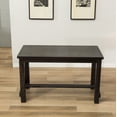 thumbnail image 3 of Roundhill Furniture Leviton Antique Black Finished Wood 5-Piece Counter Height Dining Set, Gray, 3 of 10