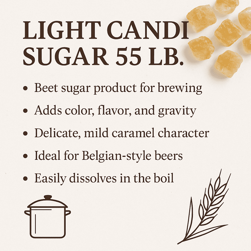 LD Carlson Light Candi Sugar 55 Lb.