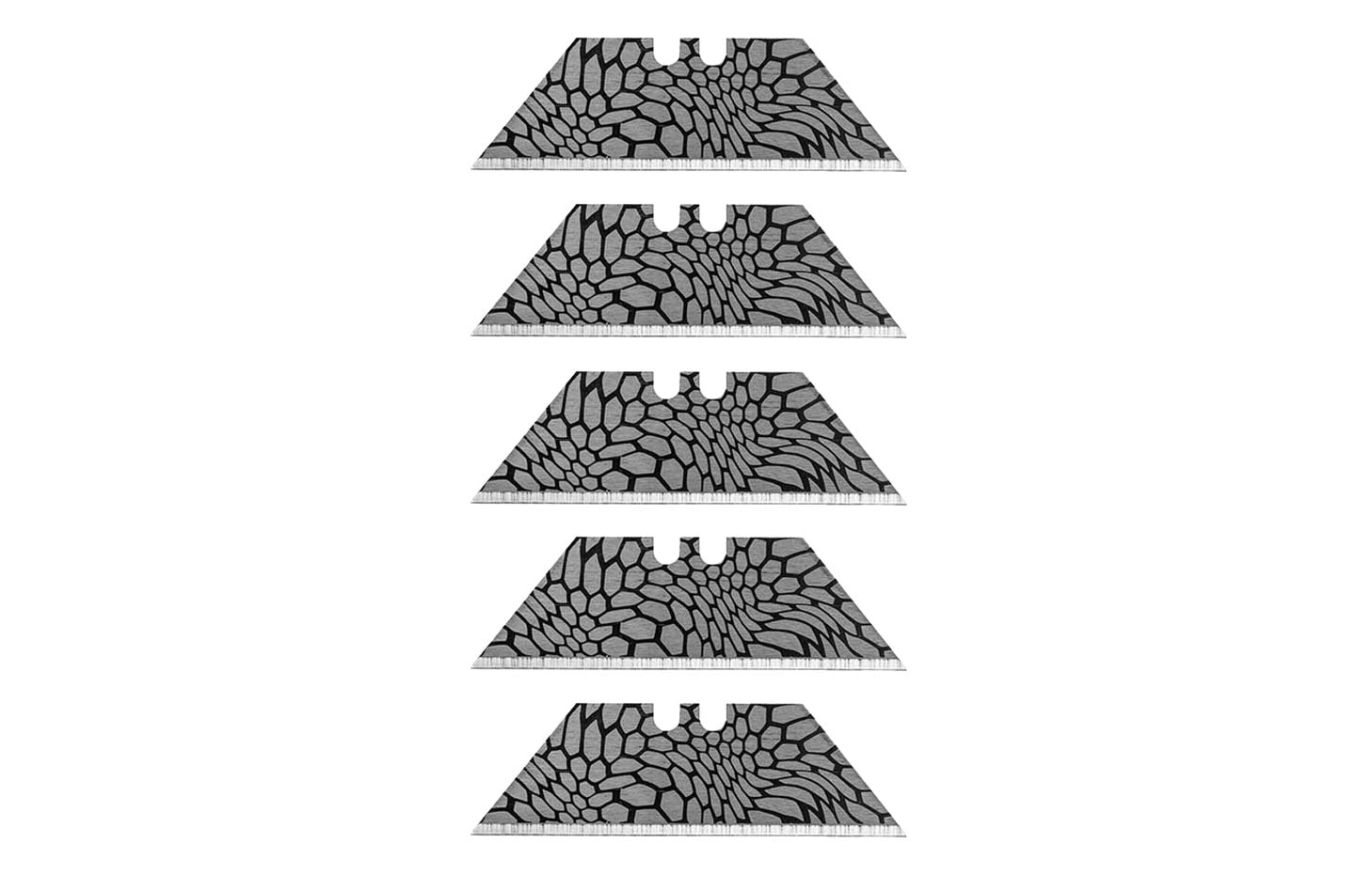 Steel Blade for Utility Knife Box Cutter Engraved by NDZ Performance, Ktek 5 Pack