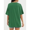 thumbnail image 3 of Women's Oversized T-Shirt Loose Round Neck Short Sleeve Top Summer Casual Shirt 2024 Basic T-Shirt, 3 of 4
