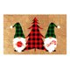 thumbnail image 2 of Tapete Felpudo navideño - Gnome Dwarf Santa Snowman Greeting Welcome Carpet (2) Tmvgtek Libre de BPA, 2 of 8