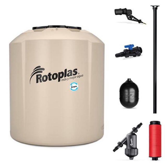 tinaco tricapa de 1500 l beige aquaplas