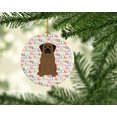 thumbnail image 2 of Merry Christmas Bullmastiff Ceramic Ornament 2.8 in x 2.8 in, 2 of 3