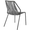 thumbnail image 5 of Afuera Living 19" Modern Fabric Indoor Outdoor Dining Chair in Gray (Set of 2), 5 of 9