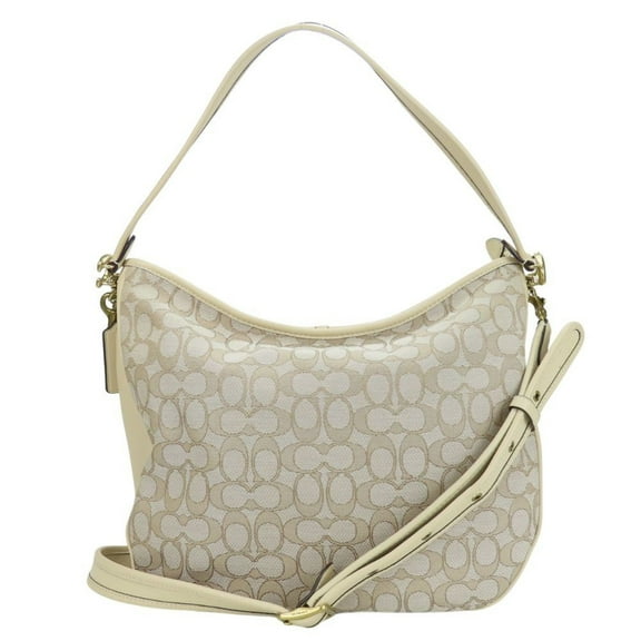 Pre-Owned Coach Shoulder Bag Soft Tabby Hobo C6659 Signature Leather Canvas Ivory... (Good)