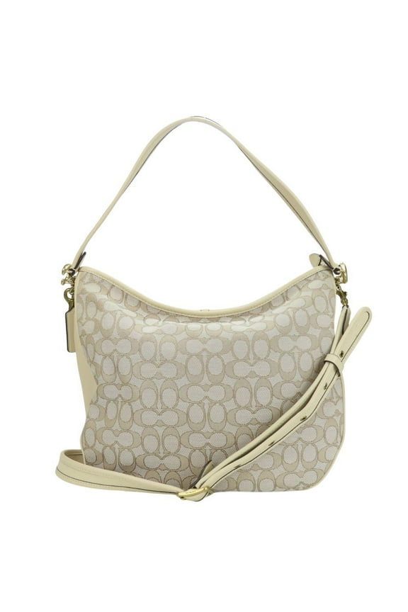 Pre-Owned Coach Shoulder Bag Soft Tabby Hobo C6659 Signature Leather Canvas Ivory... (Good)