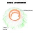 thumbnail image 3 of Soft Silicone Glowing Aquarium Changeable Anemone Aquatic Artificial Coral for Fish Tank Green, 3 of 7