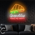 thumbnail image 3 of C-CRAFT Quesadillas Make Me Happy Neon Led Light Up 40 inch for Mexican Quesadilla Shop Decor, 3 of 5