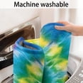 thumbnail image 4 of Colorful Tie Dye Blossom Pattern Bathroom Rugs Mat,Non Slip Microfiber Bathroom Rug,Rubber Backing,Soft Bathroom Mats for Bathroom Floor,Tub and Shower,17x30in(43x75cm), 4 of 4