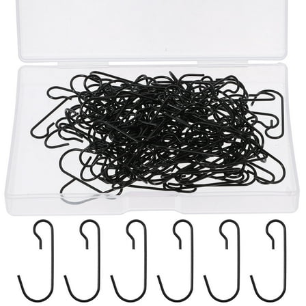 OULII Fireplace Stocking Hooks Hangers Metal Black 120-Pcs