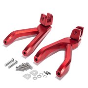 Red CNC Rear Footpegs Bracket Peg Mount for Sur-Ron Ultra Bee Electric Dirt Bike