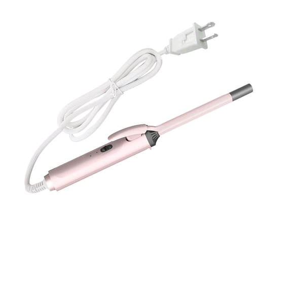 Professional 9mm Ceramic Tiny Curling Wand, Quick Heats Up Skinny Hair Curling Iron with 2 Heat Settings and Auto Shut Off, Thin Hair Curler for Short or Long Hair, 0.35 inches / 9mm