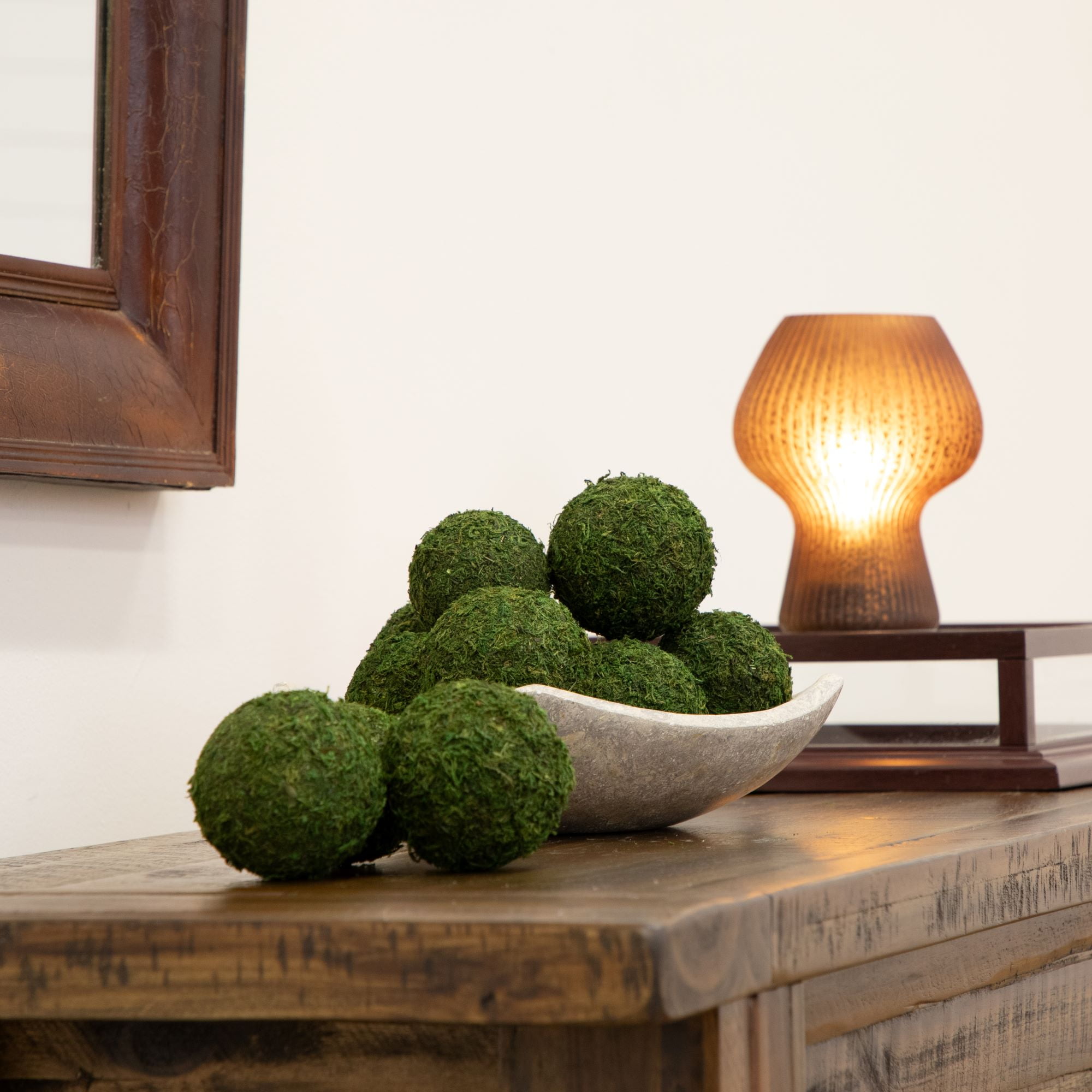 Better Homes and Gardens Decorative Green Moss Bowl Filler