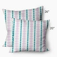 thumbnail image 3 of 20" x 20" Simply Daisy Watercolor Stripe Decorative Throw Pillow, 3 of 3