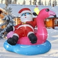 thumbnail image 3 of Inflable Navideño Froidesente de 2m con Santa en Flamenco con LED, 3 of 9