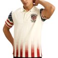 thumbnail image 6 of FASHOFT 250th Anniversary USA Shirt Men 4th of July Polo Shirts Moisture Wicking Patriotic Golf Polos White L, 6 of 6