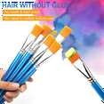 thumbnail image 3 of 12Pcs Large Synthetic Paint Brushes Bulk with Wooden Handle, 3 of 6