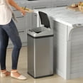 thumbnail image 4 of iTouchless IT13RX 13 Gallon Touchless Kitchen Garbage Trash Can, Stainless Steel, 4 of 7