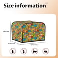 thumbnail image 5 of Honeii America Symbols Print 4 slice Toaster Cover, Two Slice Toaster Dust-proof Cover For Kitchen Small Appliance and Fingerprint Protection, 5 of 7